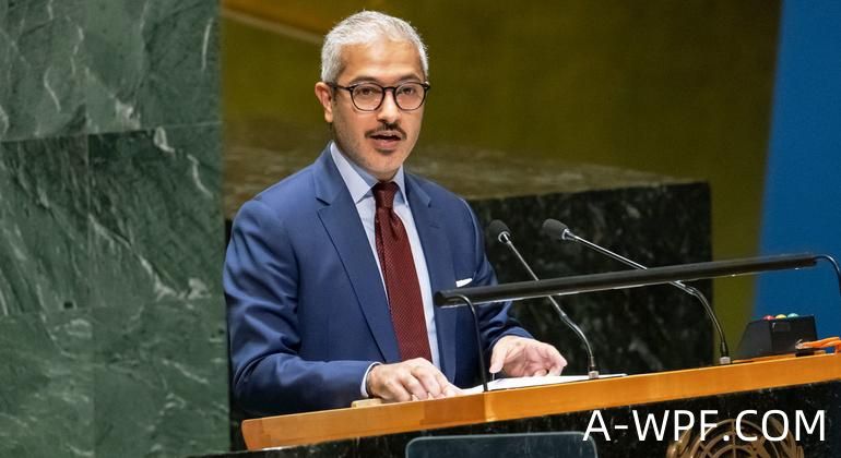 阿联酋常驻联合国代表阿布沙哈布在安理会发言。